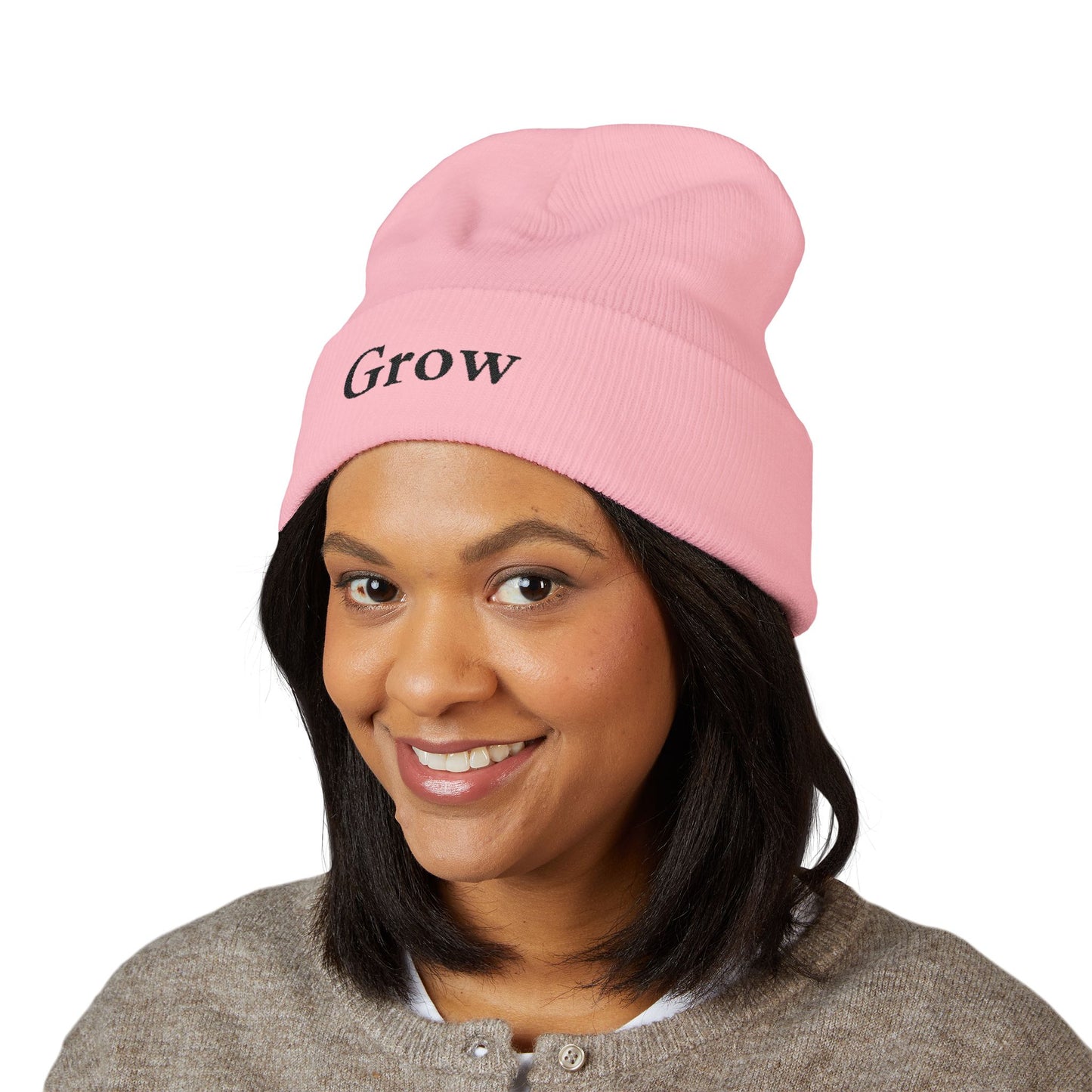 Beanie Hat Grow Embroidery Design