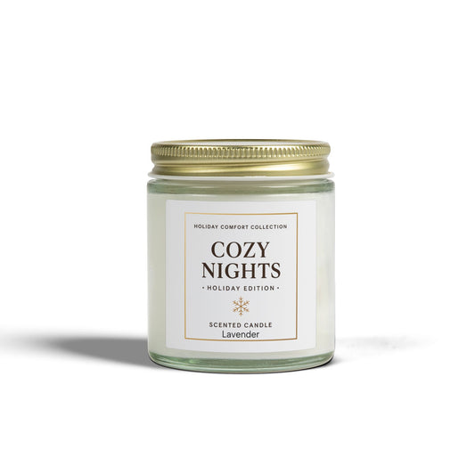 Cozy Nights Scented Candle — Coconut Apricot Wax (4oz & 9oz)