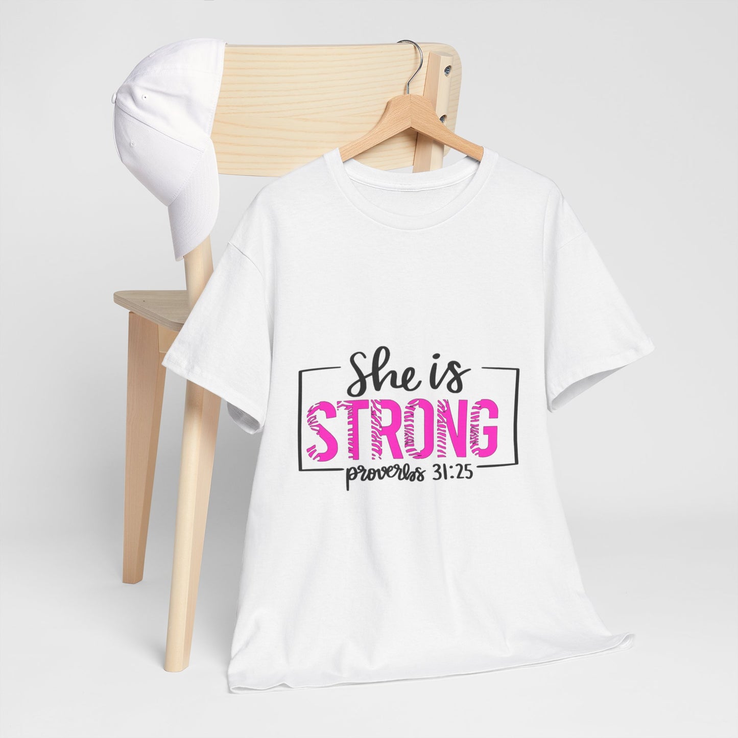 She Is Strong Zebra Print