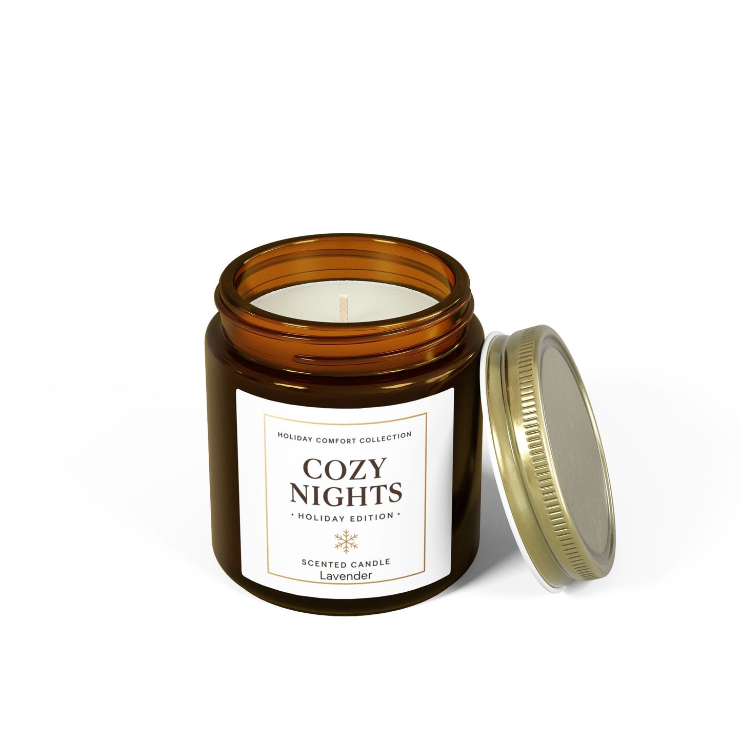 Cozy Nights Scented Candle — Coconut Apricot Wax (4oz & 9oz)