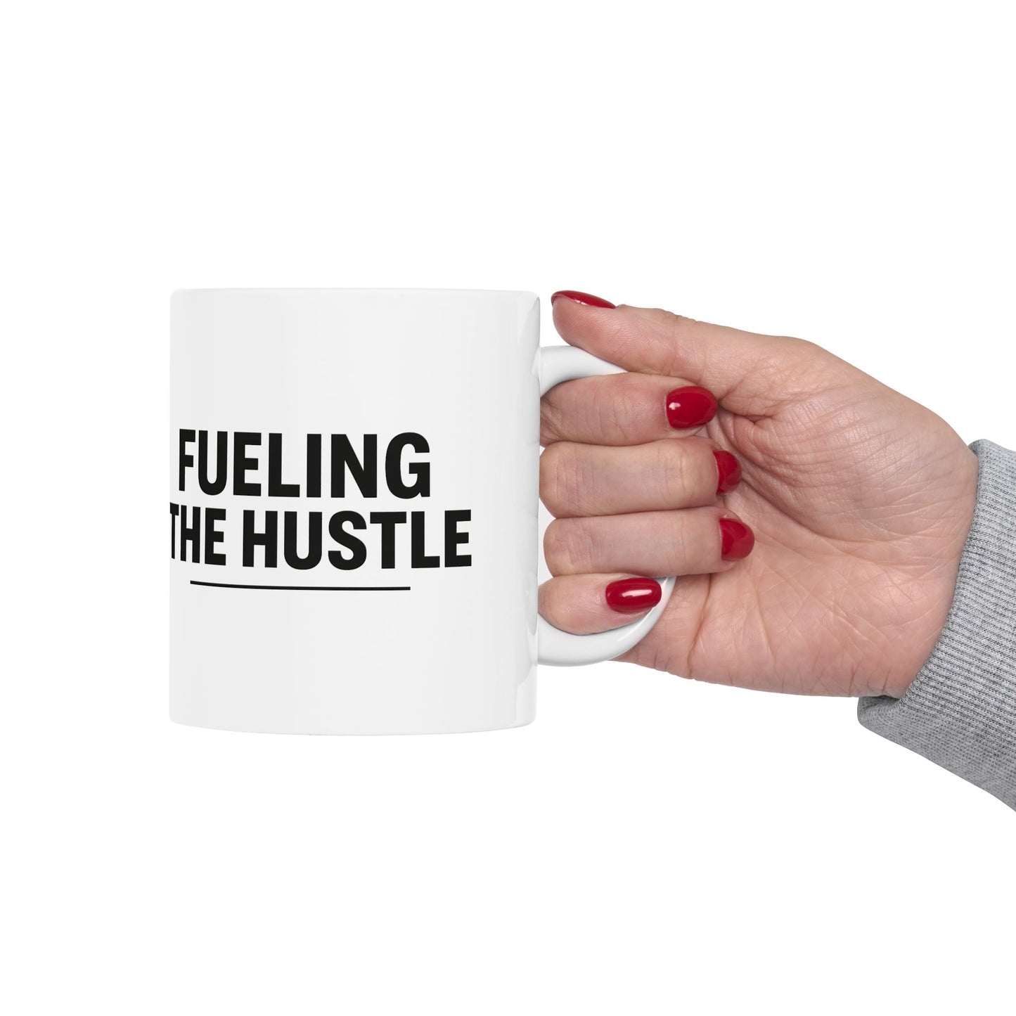 Humor-Inspired Coffee Mug - "Fueling the Hustle" - Perfect for Daily Motivation
