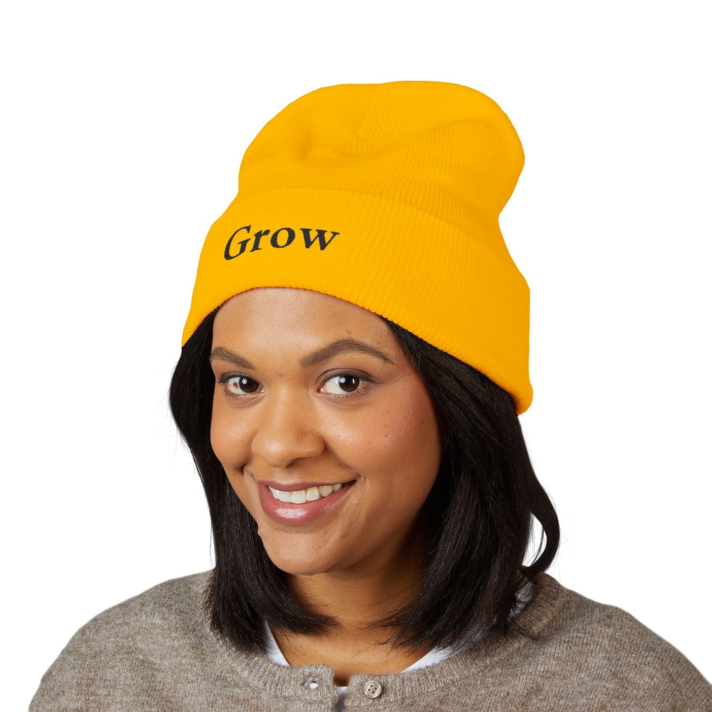 Beanie Hat Grow Embroidery Design