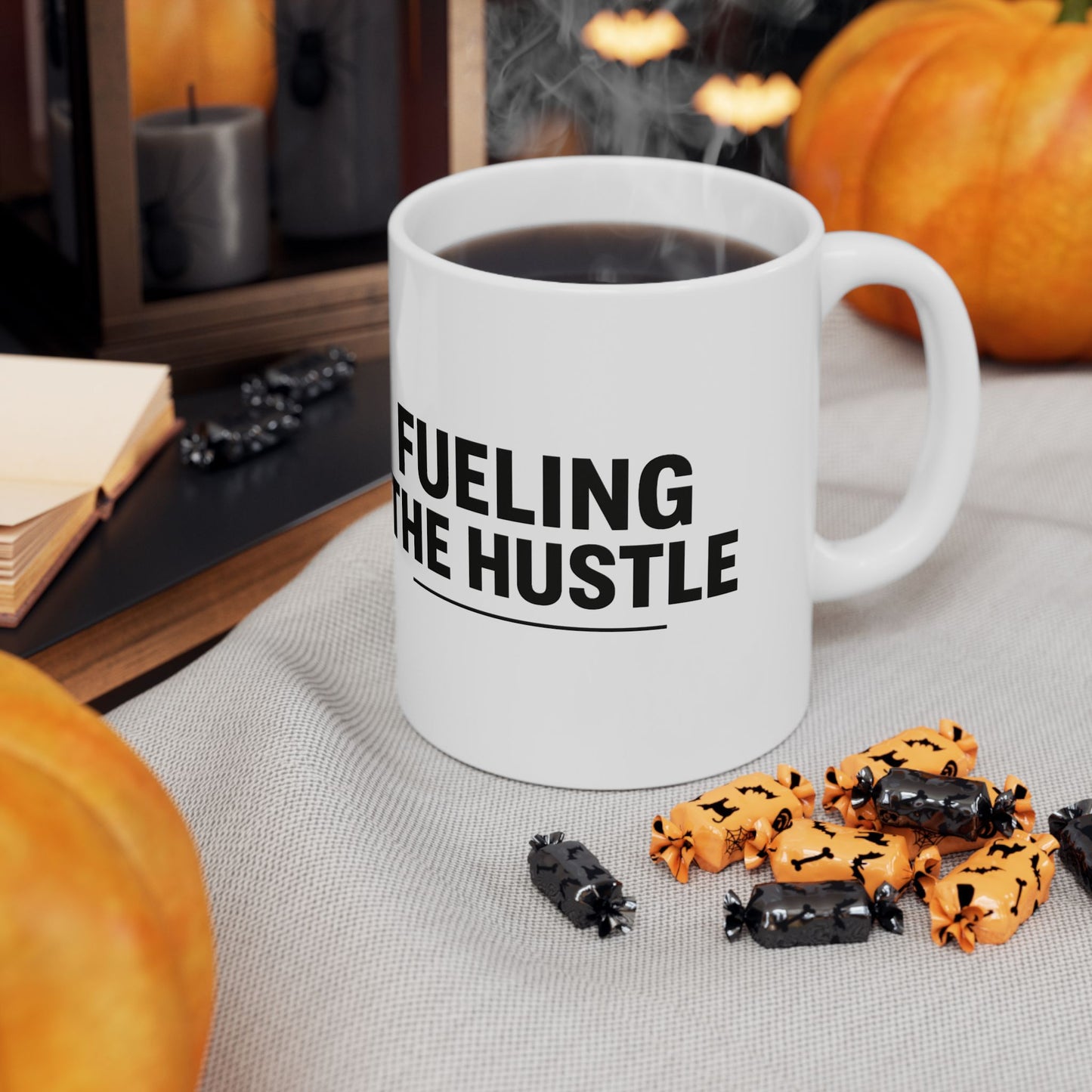 Humor-Inspired Coffee Mug - "Fueling the Hustle" - Perfect for Daily Motivation