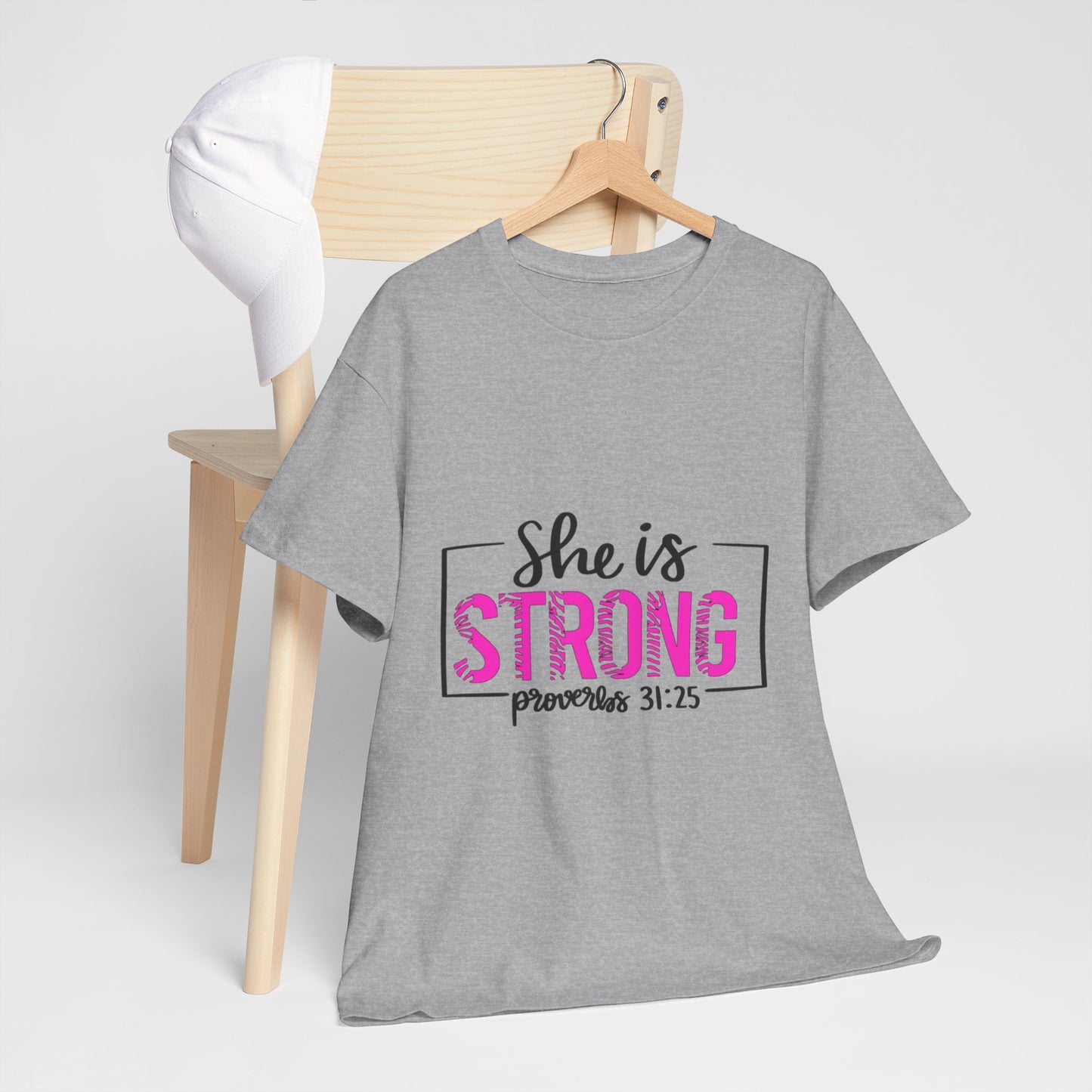 She Is Strong Zebra Print