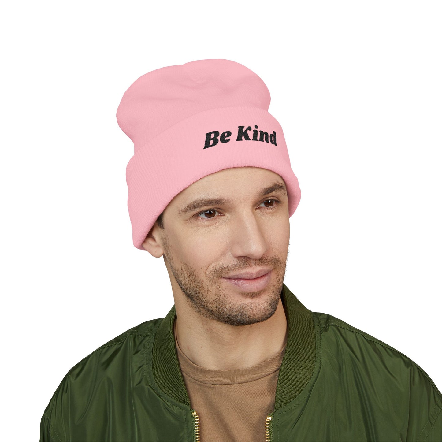 Beanie Hat - 'Be Kind' Embroidered Design