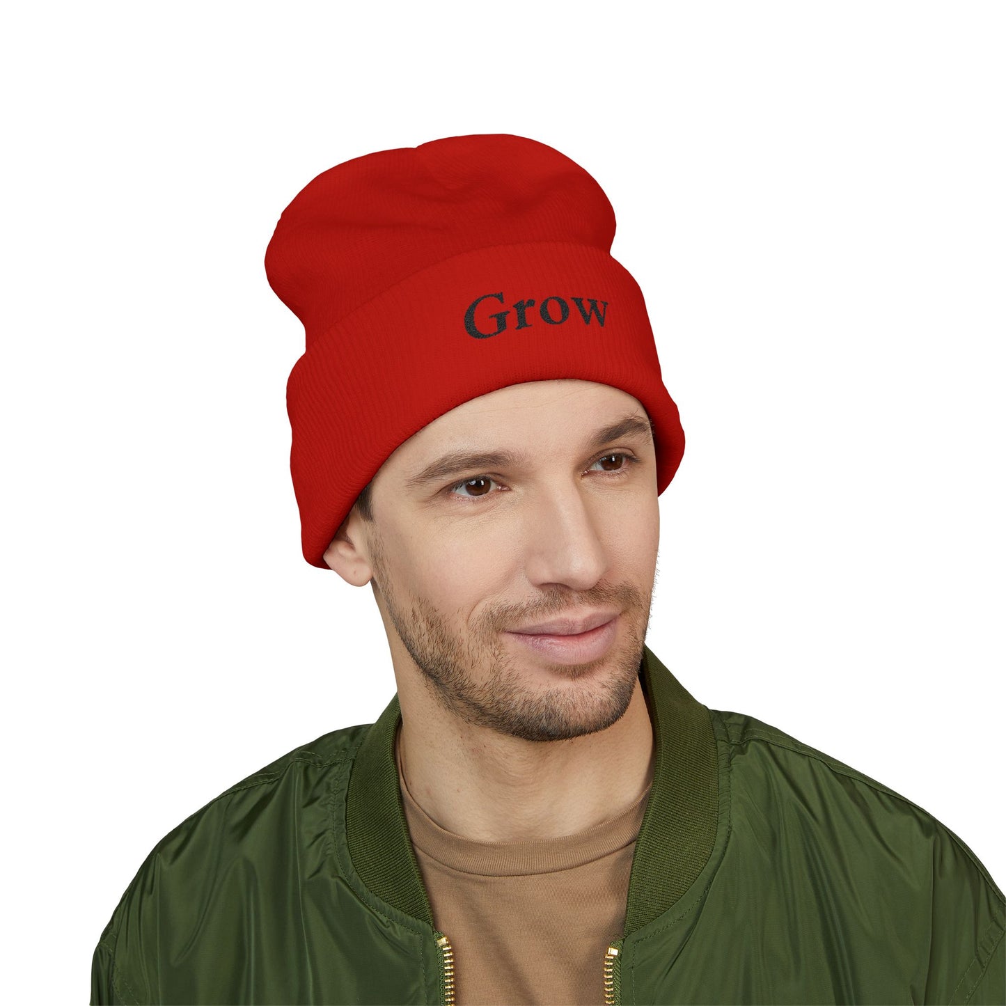 Beanie Hat Grow Embroidery Design