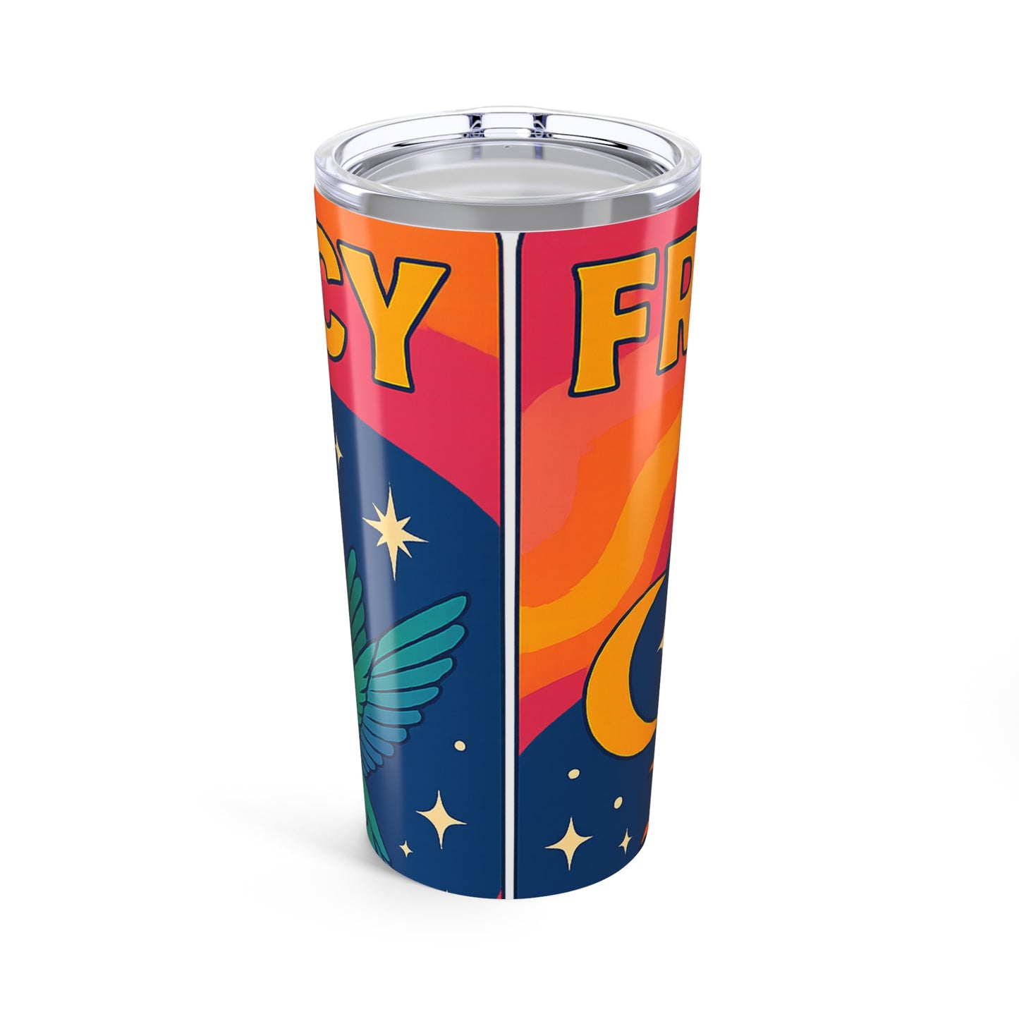 20oz Tumbler — Frequency Shift 2026 Cosmic Sun & Wings Travel Mug