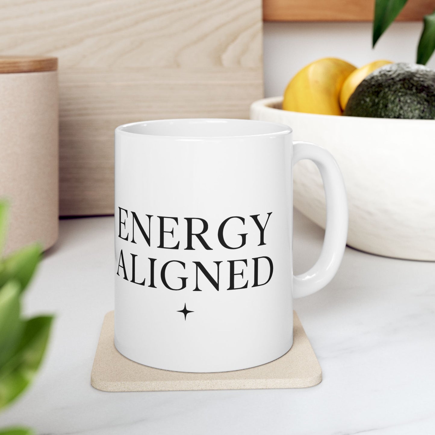 Energy Aligned Ceramic Mug — Inspirational Coffee Cup (11oz & 15oz)