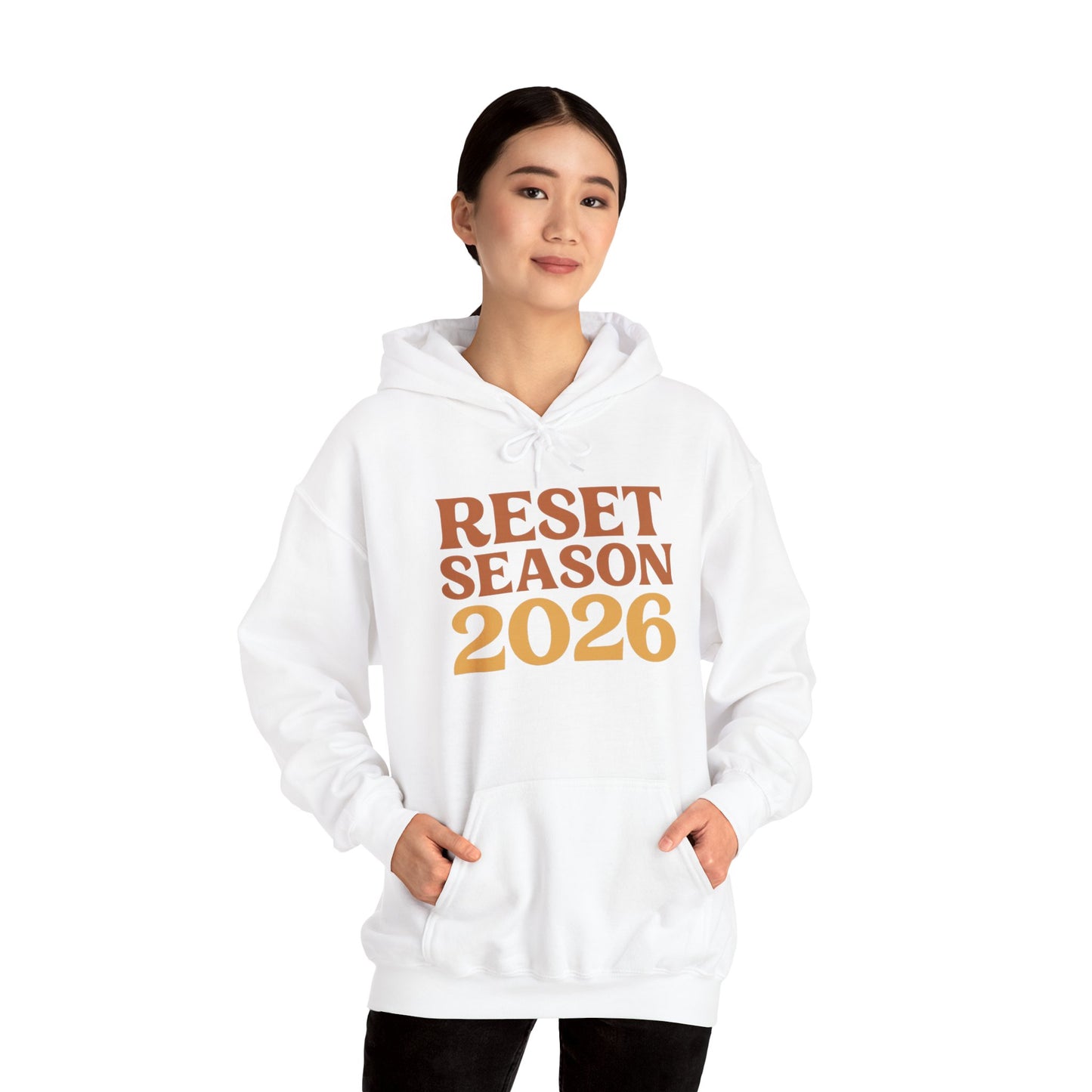 Reset Season 2026 Hoodie — Motivational New Year Pullover