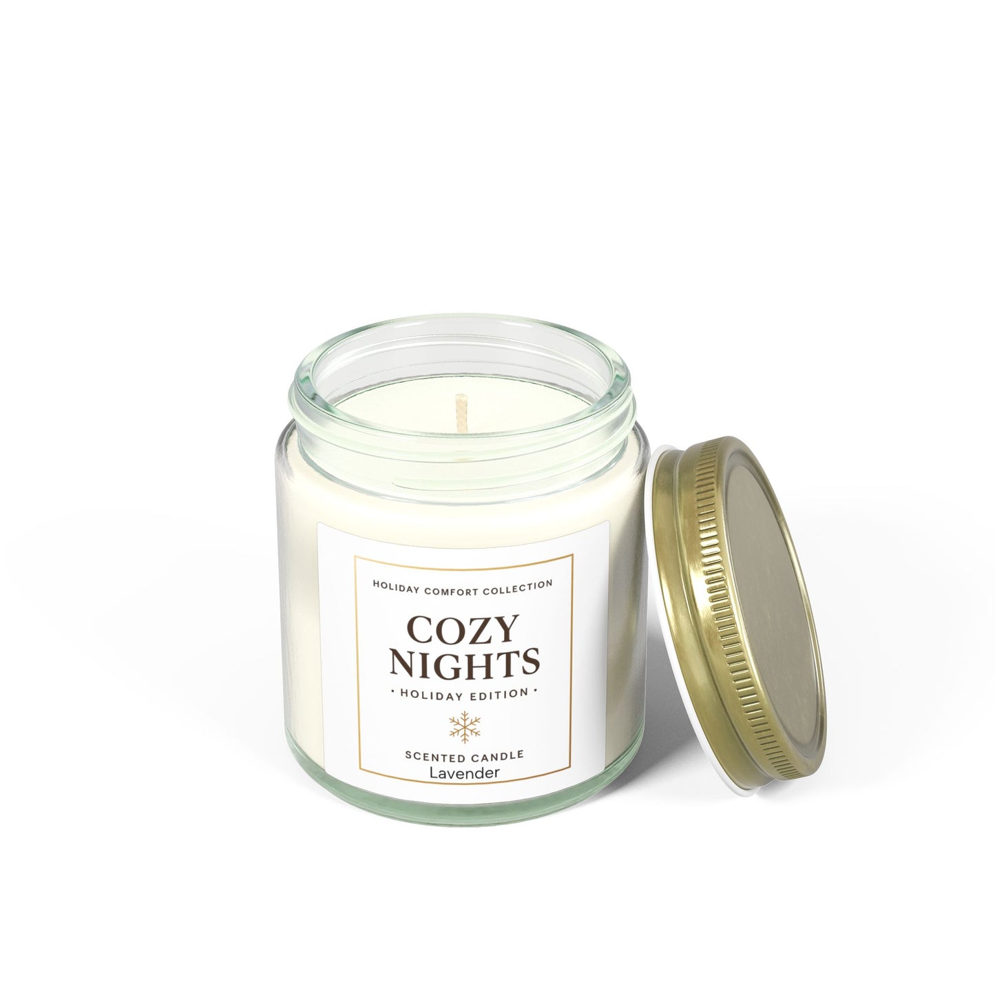 Cozy Nights Scented Candle — Coconut Apricot Wax (4oz & 9oz)