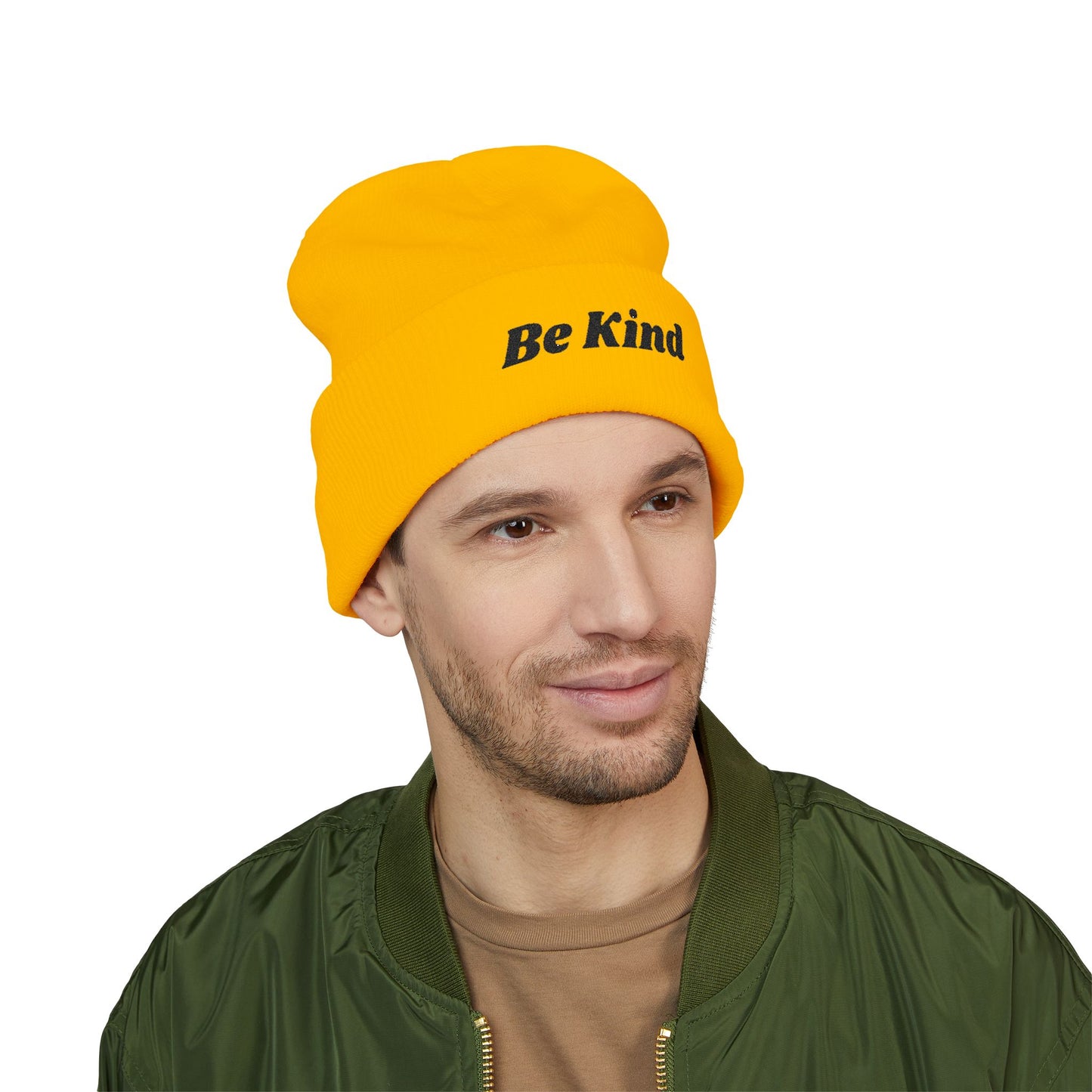 Beanie Hat - 'Be Kind' Embroidered Design