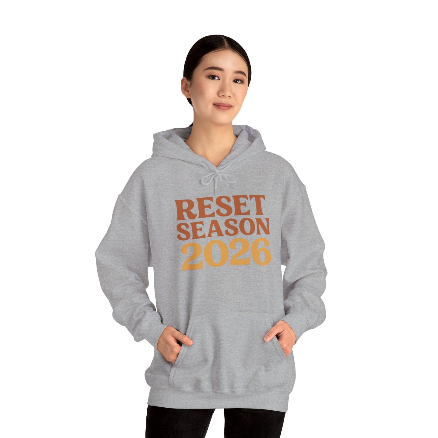 Reset Season 2026 Hoodie — Motivational New Year Pullover