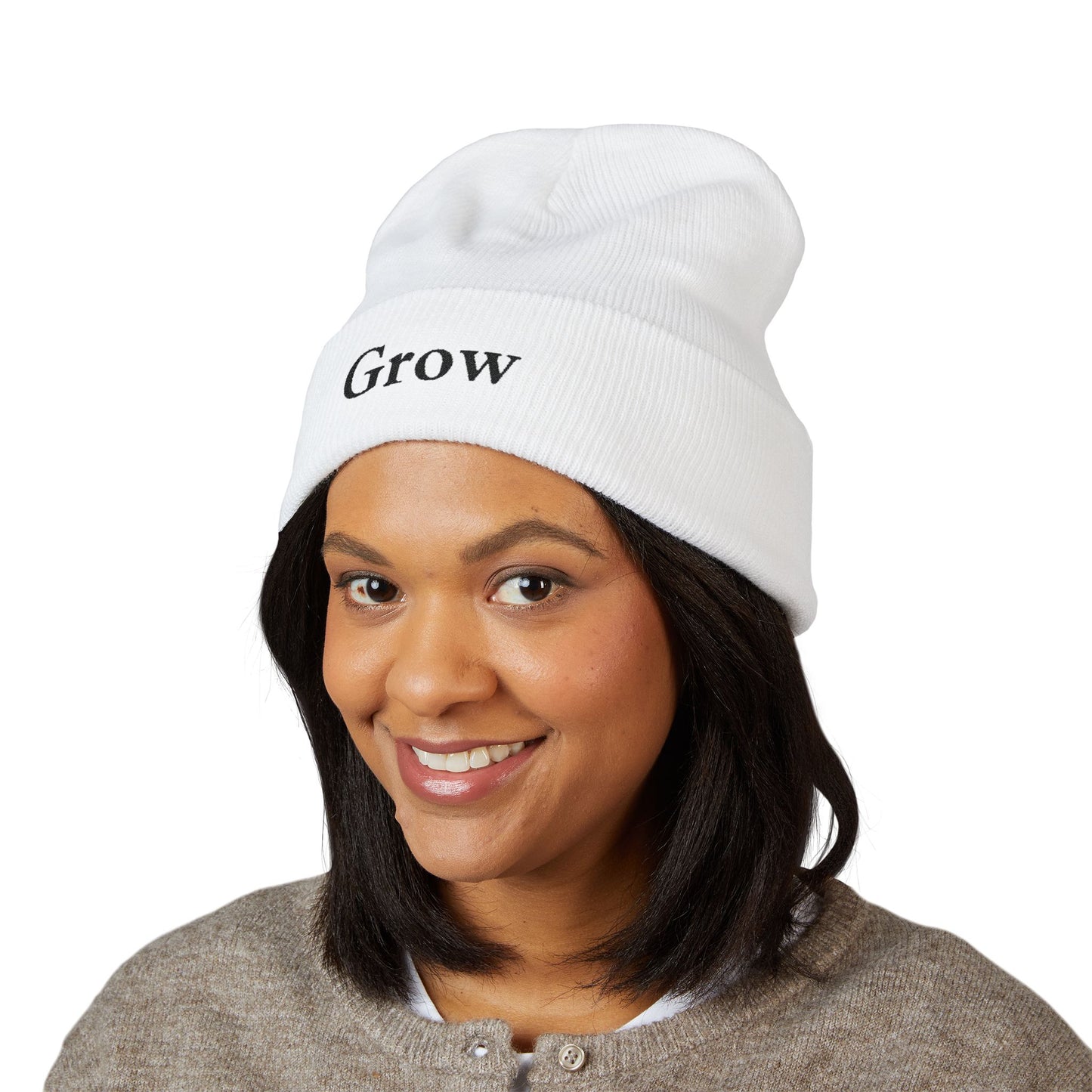 Beanie Hat Grow Embroidery Design